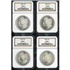 Image 1 : Lot of Four 1880-S Morgan Dollars NGC MS66