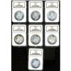 Image 1 : Lot of Seven 1880-S Morgan Dollars NGC MS66 (1=*)