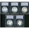Image 1 : Lot of Five Morgan Dollars PCGS