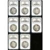 Image 1 : Lot of Eight 1880-S Morgan Dollars NGC
