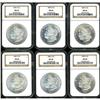 Image 1 : Lot of Six 1880-S Morgan $1 NGC MS66