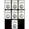 Image 1 : Lot of Seven 1881-S Morgan Dollars NGC MS66