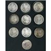Image 1 : Lot of Ten Raw Morgan and Peace Dollars