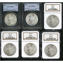 Lot of Eleven Morgan Dollars