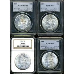 Lot of Four Morgan Dollars