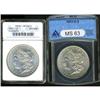 Image 1 : Lot of Two Morgan Dollars ANACS