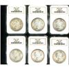 Image 1 : Lot of Six 1904-O Morgan Dollars NGC MS65