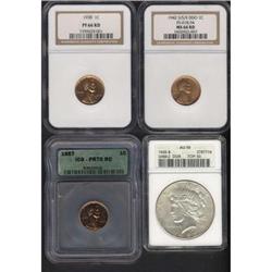 Lot of Four Miscellaneous U.S. Coins