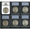 Image 1 : Lot of Six Peace Dollars