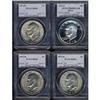 Image 1 : Lot of Four Eisenhower Dollars PCGS