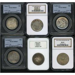 Lot of Six Silver Commemorative Half Dollars