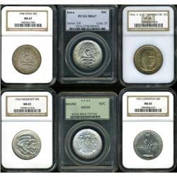 Lot of Six Half Dollar Silver Commemoratives