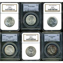 Lot of Six Half Dollar Silver Commemoratives