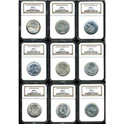 Lot of Twelve Commemorative Half Dollars