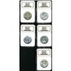 Image 1 : Lot of Five Commemorative Silver Coins NGC