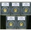 Image 1 : Lot of Five $10 Gold Eagles PCGS MS69
