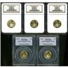 Image 1 : Lot of Five 1999 Gold $10 Eagles