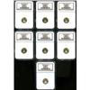Image 1 : Lot of Seven $5 Gold American Eagles NGC MS69