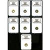 Image 1 : Lot of Seven Gold $5 American Eagles NGC MS68
