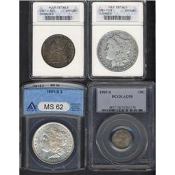 Lot of 4 Miscellaneous U.S. Coins