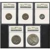 Image 1 : Lot of Five Miscellaneous Coins ANACS