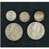 Image 1 : Lot of Five Miscellaneous U.S. Coins Raw
