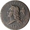 Image 1 : 1793 Flowing Hair 1/2C. Bent Cap, Type 1 C-1 R3+ VG7