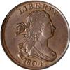Image 1 : 1804 Bust 1/2C. Plain 4, Stemless C-13 R1 NGC MS63 BR