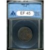 Image 1 : 1804 Draped Bust Half Cent. 4, stems ANACS EF45