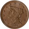 Image 1 : 1854 Coronet Head 1/2C NGC MS65 BR