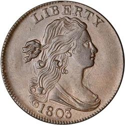 1803 Bust 1C. Sm Date, Small Fraction AU50