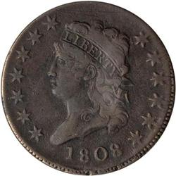 1808 Classic Head Cent Fine 12