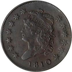 1810 Classic Head 1C ANACS AU55 Details