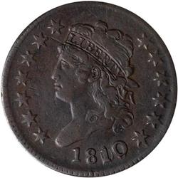 1810/9 Classic Head 1C ANACS VF35