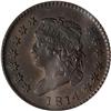 Image 1 : 1814 Classic Head 1C. Plain 4 PCGS AU55