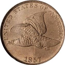 1857 Flying Eagle 1C NGC MS65