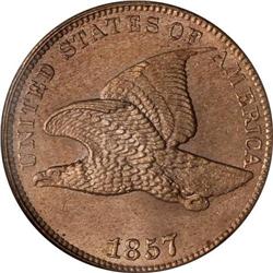 1857 Flying Eagle 1C NGC MS64