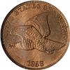 Image 1 : 1858 Flying Eagle 1C. Lg Letters NGC MS65