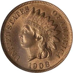 1908-S Indian Head 1C PCGS MS65 RD