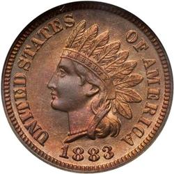 1883 Indian Head 1C NGC PF67 RB