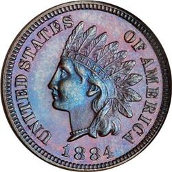 1884 Indian Head 1C NGC PF66 BR