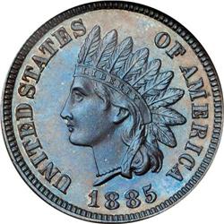 1885 Indian Head 1C NGC PF66 BR