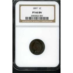 1897 Indian Head 1C NGC PF66 BR