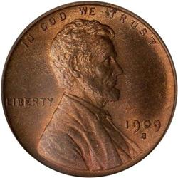 1909-S Lincoln 1C. VDB PCGS MS66 RB