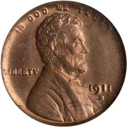1911-D Lincoln 1C PCGS MS64 RD