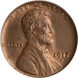 1917-D Lincoln 1C PCGS MS64 RD