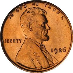 1926 Lincoln 1C PCGS MS67 RD