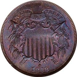 1868 2C NGC MS65 RB
