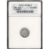 Image 1 : 1851 Silver 3C ANACS AU58 Details Cleaned