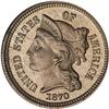 Image 1 : 1870 Nickel 3C NGC Proof 65